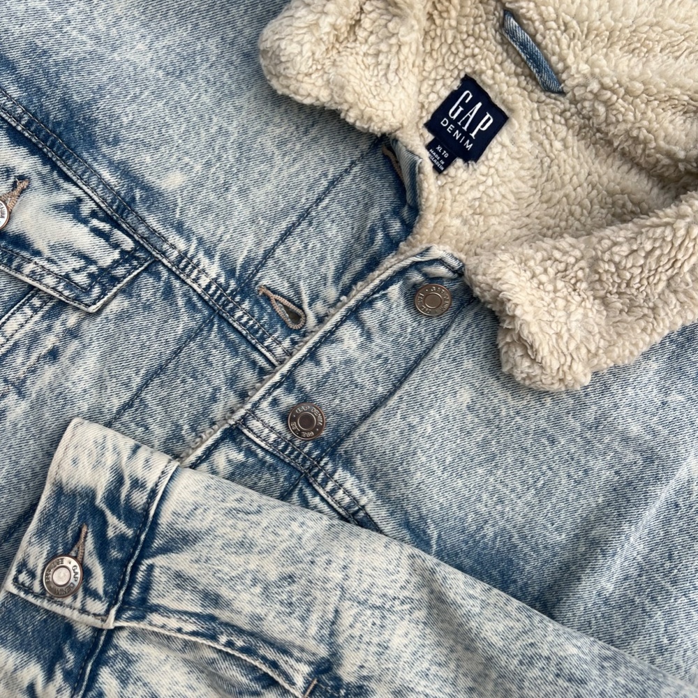 Gap Denim Sherpa Jacket